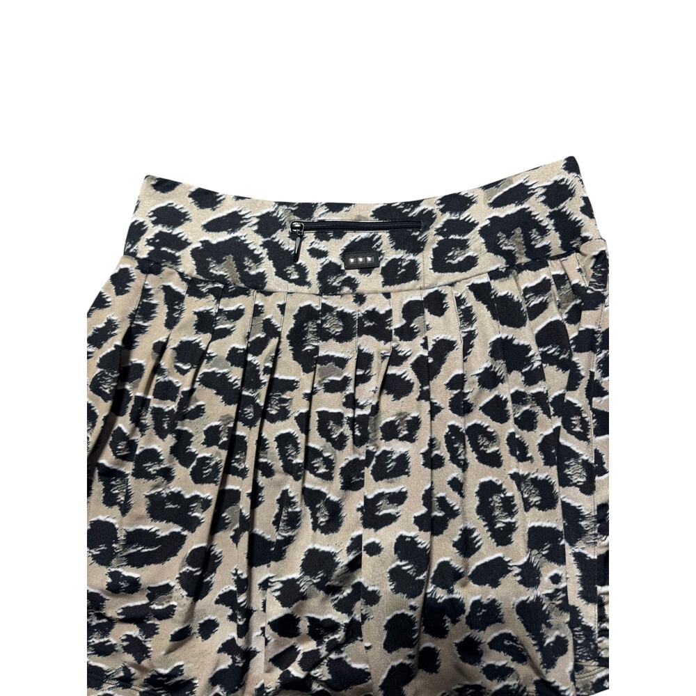 Jamie Sadock Golf Skort Womens 6 Beige Black Leopard Print Pleated Athletic - Picture 5 of 8